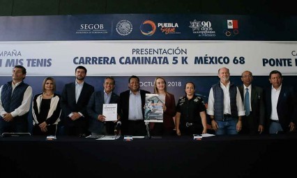 Realizar&aacute;n Carrera-caminata M&eacute;xico 68 en Puebla