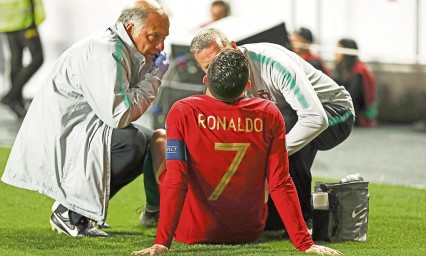Se lesiona Cristiano y Portugal decepciona