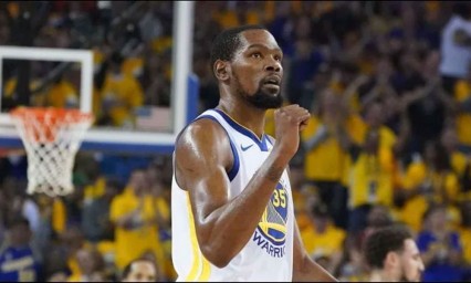 Durant ya entrena con Warriors