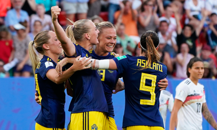 Suecia super&oacute; a Alemania por la m&iacute;nima