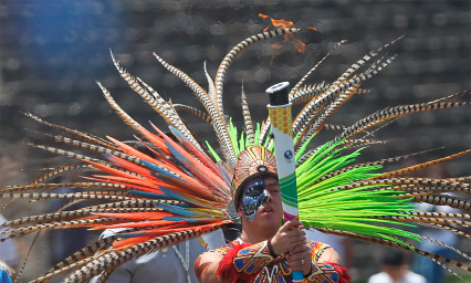 Encienden el fuego en Teotihuac&aacute;n