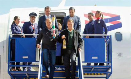 Antorcha llega a Machu Pichu