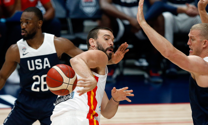 EU bate a Espa&ntilde;a rumbo al mundial FIBA
