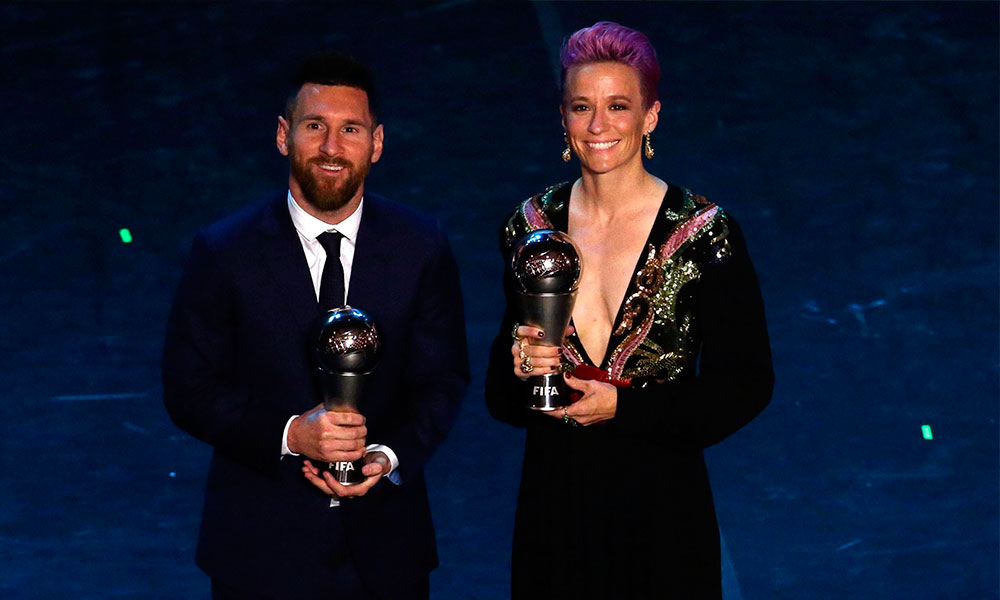 Ganan Messi y Rapinoe premio The Best de FIFA