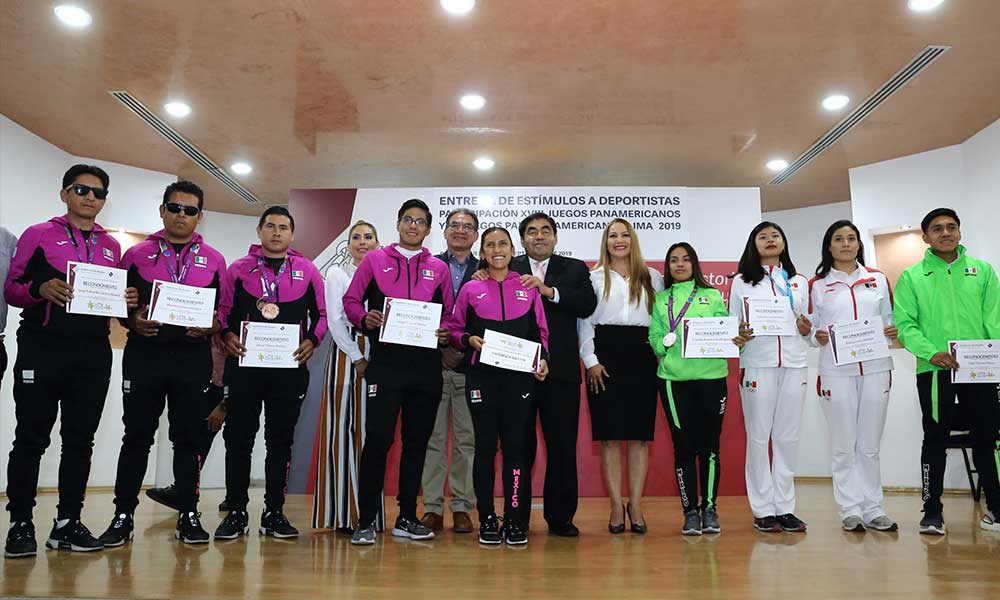Reconocen a atletas poblanos que participaron en Lima 2019