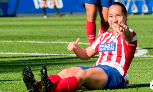 La mexicana Charlyn anota en la goleada del Atleti