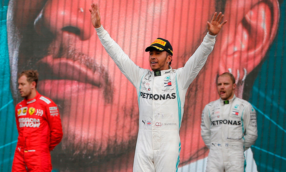 Hamilton no pudo festejar su sexto título mundial en el GP de México