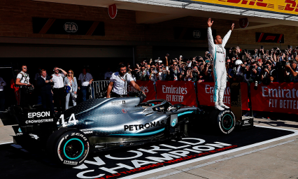 Lewis Hamilton gana por sexta vez el t&iacute;tulo de la F&oacute;rmula 1