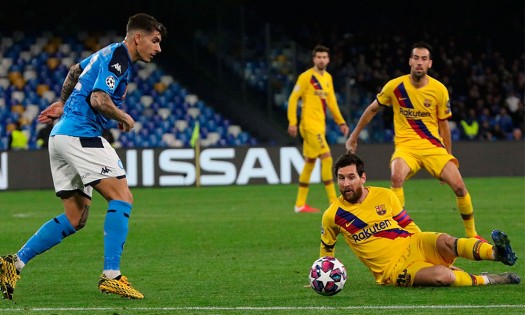 Amargo empate Napoli - Barcelona 