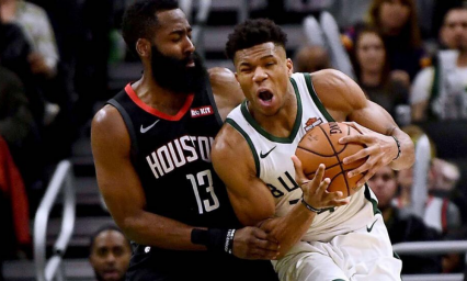 Antetokounmpo dice que Harden es el jugador m&aacute;s dif&iacute;cil de cubrir 