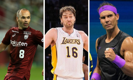 Iniesta, Nadal y Gasol, figuras españolas que se unieron para ayudar