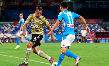 Chucky jug&oacute; 30 minutos en la victoria del Napoli; Atalanta, intratable