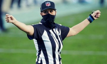 Sarah Thomas ya ha estado en cuatro partidos de 'playoffs'.