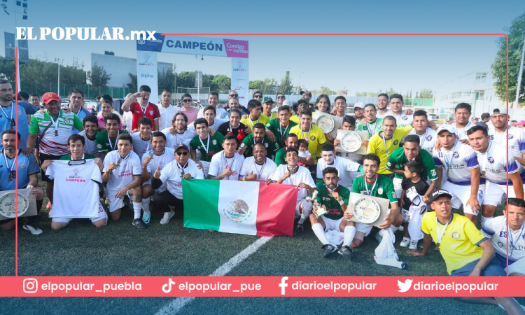 México campeón del international cup de fútbol 7 en puebla
