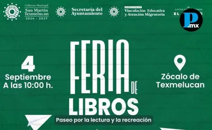 Feria de Libros llega a San Mart&iacute;n Texmelucan con actividades gratuitas