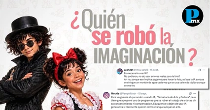 Critican a Cultura Puebla por usar IA en cartel de obra sobre imaginaci&oacute;n