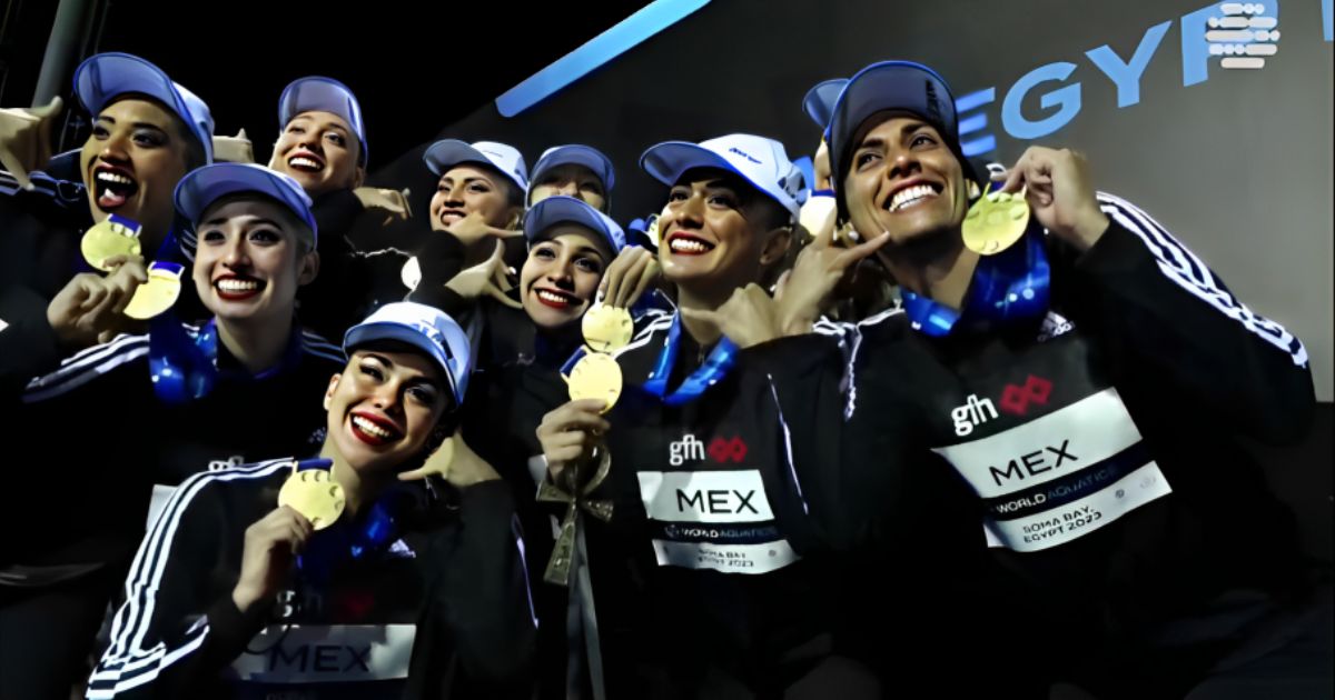 Aún sin apoyo de CONADE la selección mexicana de Natación Artística gana medallas de oro y bronce