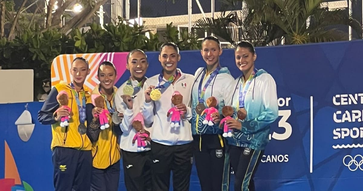 Natación artística gana oro y plata en San Salvador