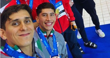 Balleza y Willars celebran su medalla en Mundial de clavados.