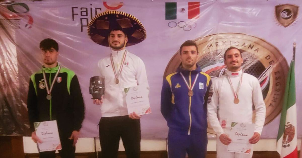 Diego Cervantes y Tommaso Archilei ganan oro y plata en Copa Internacional de Esgrima.