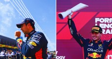 “Checo” Pérez abandona GP de Japón; victoria de Max vale Campeonato de Constructores