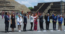 Teotihuacán presencia encendido del Fuego Panamericano; comienza su recorrido a Santiago 2023