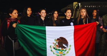 ¡Sanas y salvas! Selección de Gimnasia Rítmica aterriza en México tras pedir ayuda en Israel