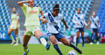 Goleada por 1-6 del América Femenil al Club Puebla en el Cuauhtémoc