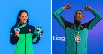 "Majo" Mata Cocco y Miguel de Lara responden en la natación en primera jornada de Santiago