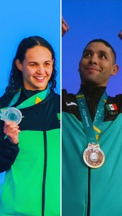 "Majo" Mata Cocco y Miguel de Lara responden en la natación en primera jornada de Santiago