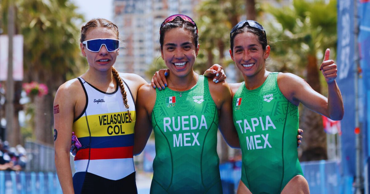 Lizeth Rueda y Rosa María Tapia hacen el 1-3 en Triatlón de Panamericanos 2023.