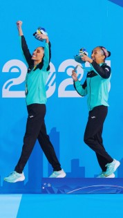 Nuria Diosdado y Joana Jiménez clasifican a París 2024 colgándose la medalla de oro en Natación Artística de Panamericanos