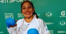 La campeona centroamericana de Karate Guadalupe Quintal se corona en Santiago 2023