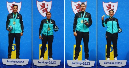 Dominio de México en Pelota Vasca de Santiago 2023 con cuatro medallas de oro