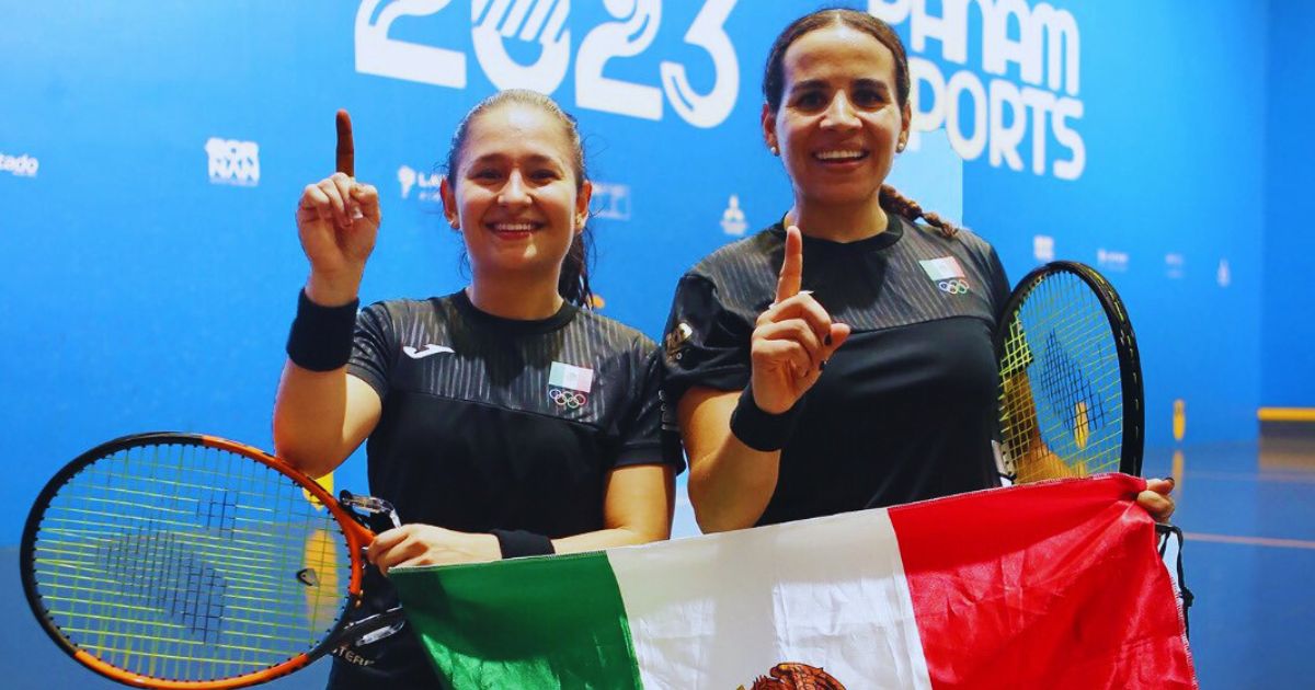 Ariana Cepeda y Ximena Placito conquistan el Frontenis dobles de los Panamericanos 2023.