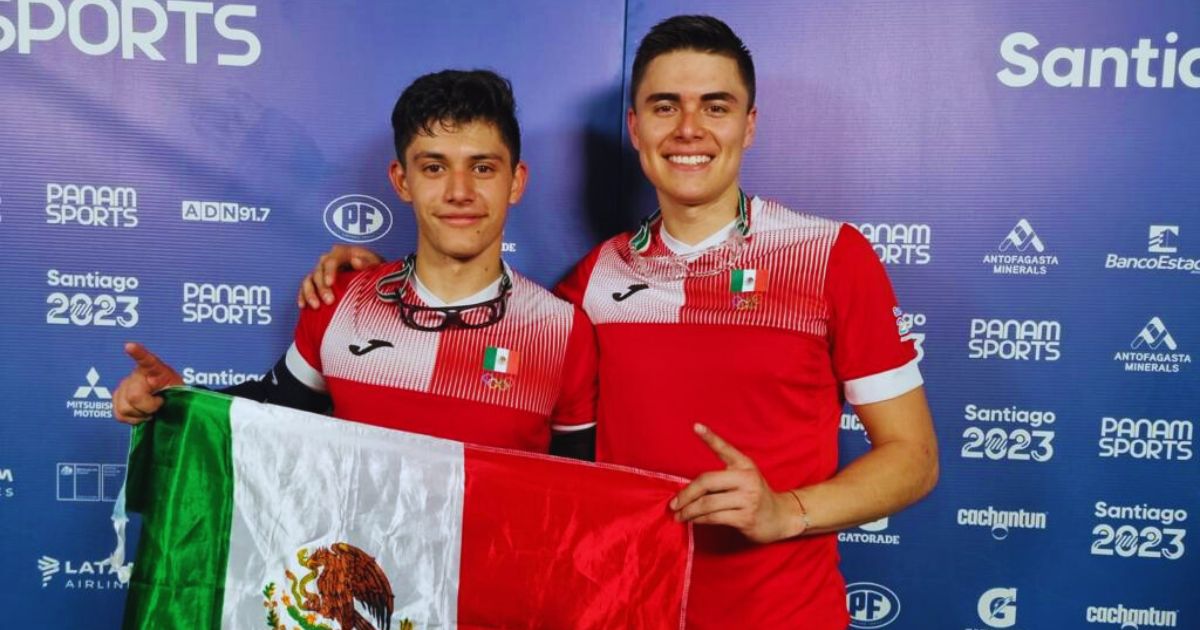 Isaac Cruz y Jorge Olvera ganan oro en Pelota Vasca de Santiago 2023.