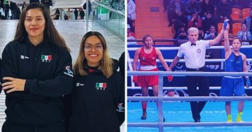 Claudia Romero junto a María Espinoza y Dara Gil en pantaloncillo rojo,