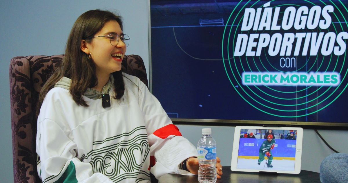 Diana Pérez de hockey sobre hielo 3x3.
