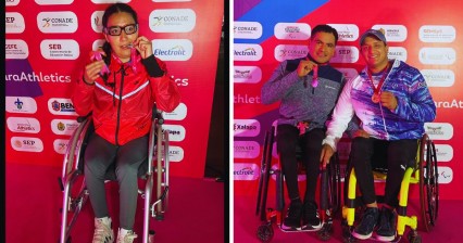 Con tres medallas, poblanos protagonizan primera jornada del GP de ParaAtletismo Xalapa 2024