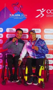 Con tres medallas, poblanos protagonizan primera jornada del GP de ParaAtletismo Xalapa 2024