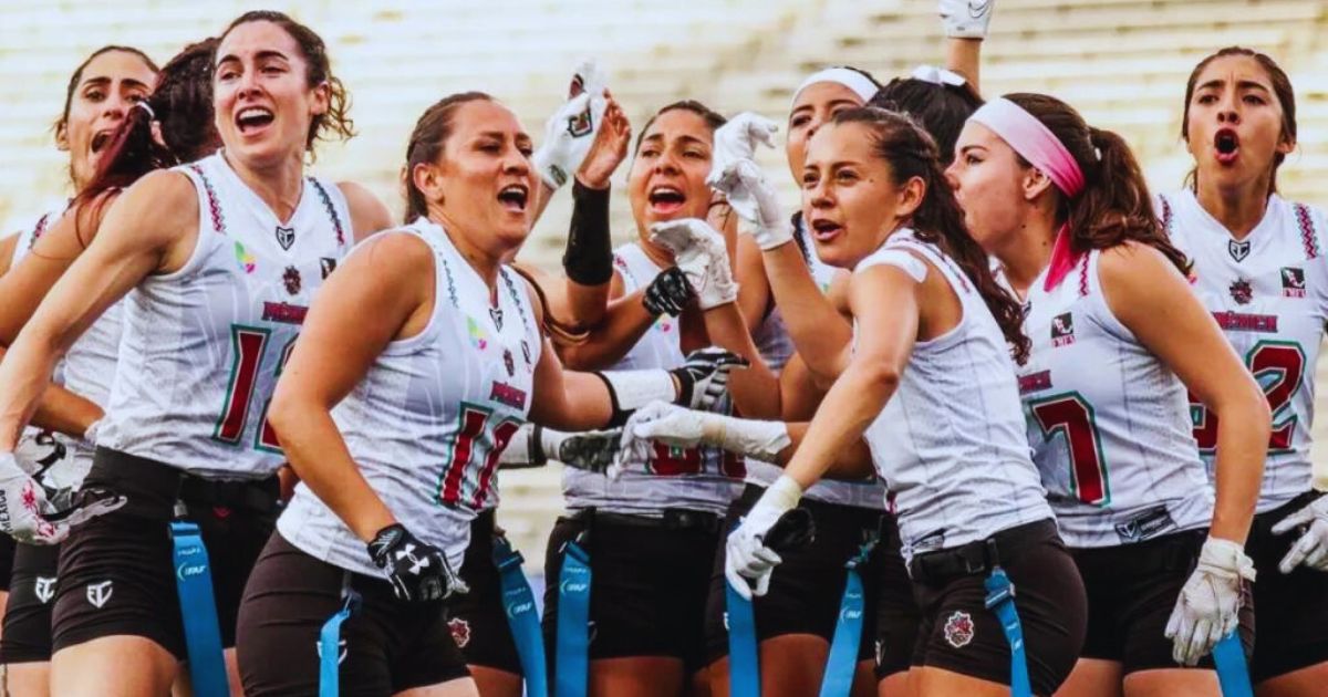 México femenil firmó plata en 2023 en el IFAF Americas Championship.