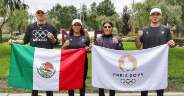 Marco Verde, Miguel Martínez, Citlalli Ortiz y Fátima Herrera boxeadores y boxeadoras  de México.