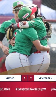 Poblana lleva al equipo mexicano femenil de beisbol a pelea por el bronce en Campeonato Mundial