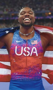 Por milésimas de segundo, Noah Lyles se llva la prueba de los 100 metros varonil