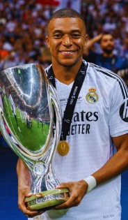 Mbappé debuto y se estreno con el Real Madrid, campeon de la Supercopa de Europa 2024