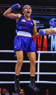 Valeria Amparán, primera boxeadora en ser campeona mundial de su categoría 