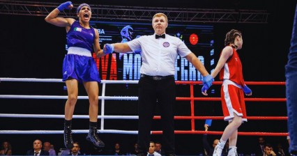 Valeria Amparán, primera boxeadora en ser campeona mundial de su categoría 