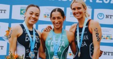 ¡ORO MEXICANO! Rosa María Tapia conquistó la Copa del Mundo de Triatlón en Brasil