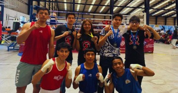 Pugilistas poblanos.