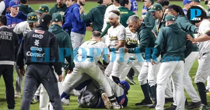 LMB sanciona a seis jugadores de Pericos tras pelea contra Olmecas de Tabasco